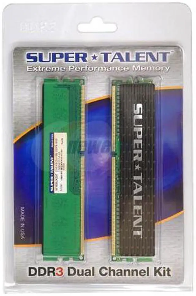 Alt view image 2 of 3 - SUPER TALENT 2GB (2 x 1GB) DDR3 1600 (PC3 12800) Dual Channel Kit Desktop Memory Model W1600UX2G7