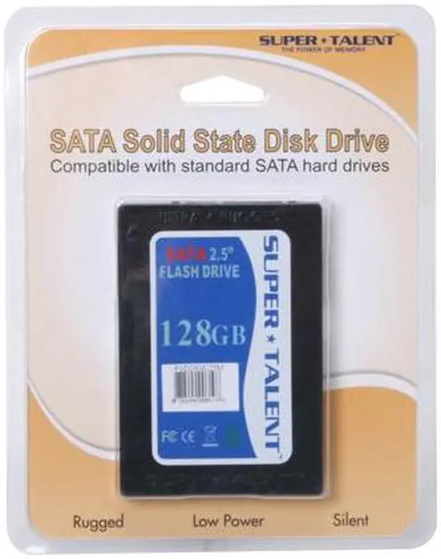 Alt view image 7 of 7 - SUPER TALENT 2.5" 128GB SATA Internal Solid State Drive (SSD) FSD28GC25M