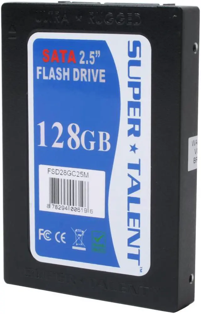 Alt view image 2 of 5 - SUPER TALENT 2.5" 128GB SATA Internal Solid State Drive (SSD) FSD28GC25