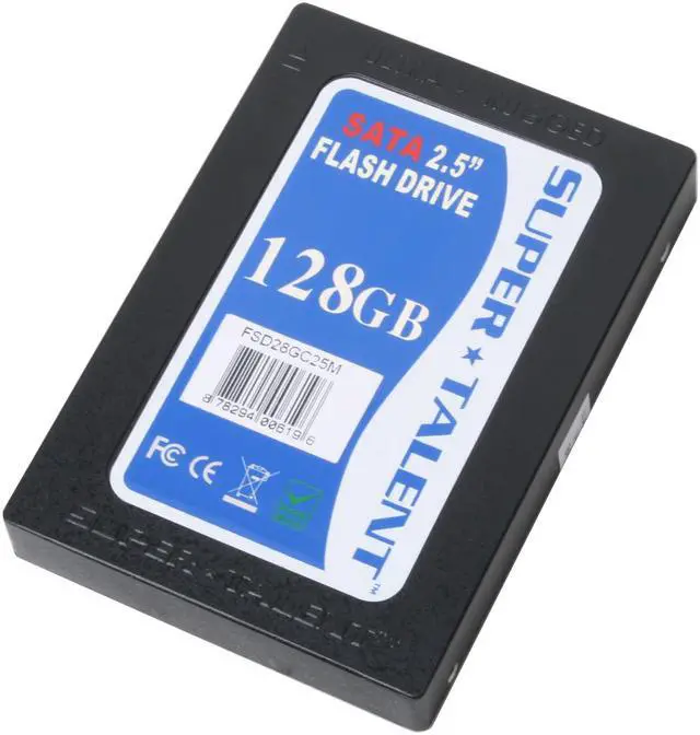 Alt view image 4 of 5 - SUPER TALENT 2.5" 128GB SATA Internal Solid State Drive (SSD) FSD28GC25