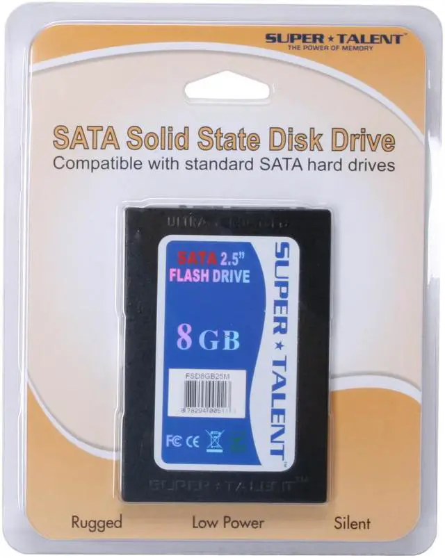 Alt view image 4 of 4 - SUPER TALENT FSD8GB25M 2.5" SATA Industrial Solid State Disk