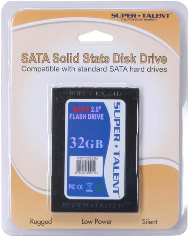 Alt view image 4 of 4 - SUPER TALENT 2.5" 32GB SATA Internal Solid State Drive (SSD) FSD32GB25M