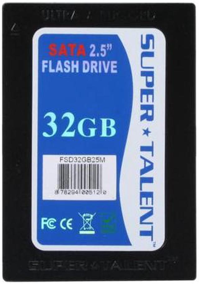 Alt view image 2 of 4 - SUPER TALENT 2.5" 32GB SATA Internal Solid State Drive (SSD) FSD32GB25M