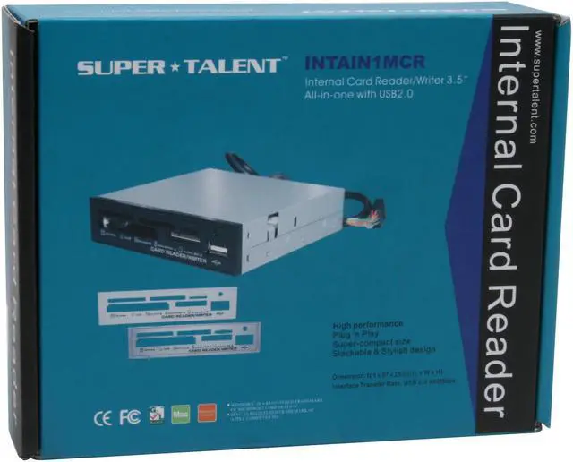 Alt view image 7 of 7 - SUPER TALENT INTAIN1MCR All-in-one Card Reader