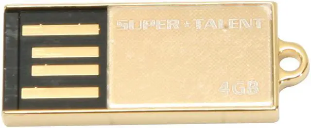 Alt view image 3 of 4 - SUPER TALENT PICO_C 4GB Flash Drive (USB2.0 Portable) with Gold Plated STU4GPCG