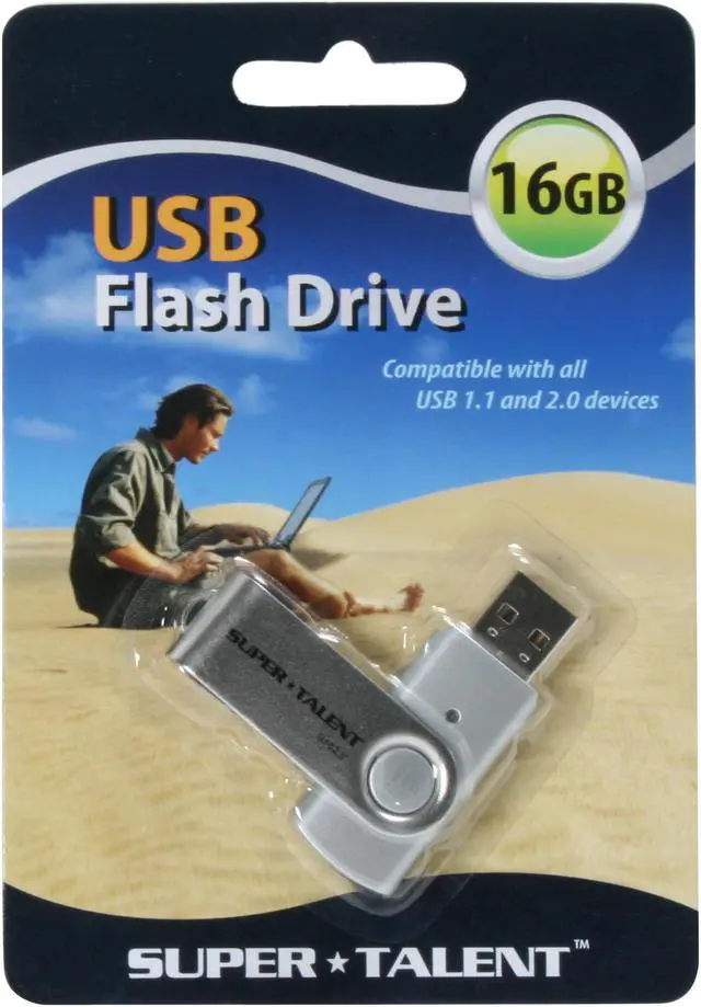 Alt view image 4 of 4 - SUPER TALENT 16GB Flash Drive (USB2.0 Portable) SM-RS-16GB