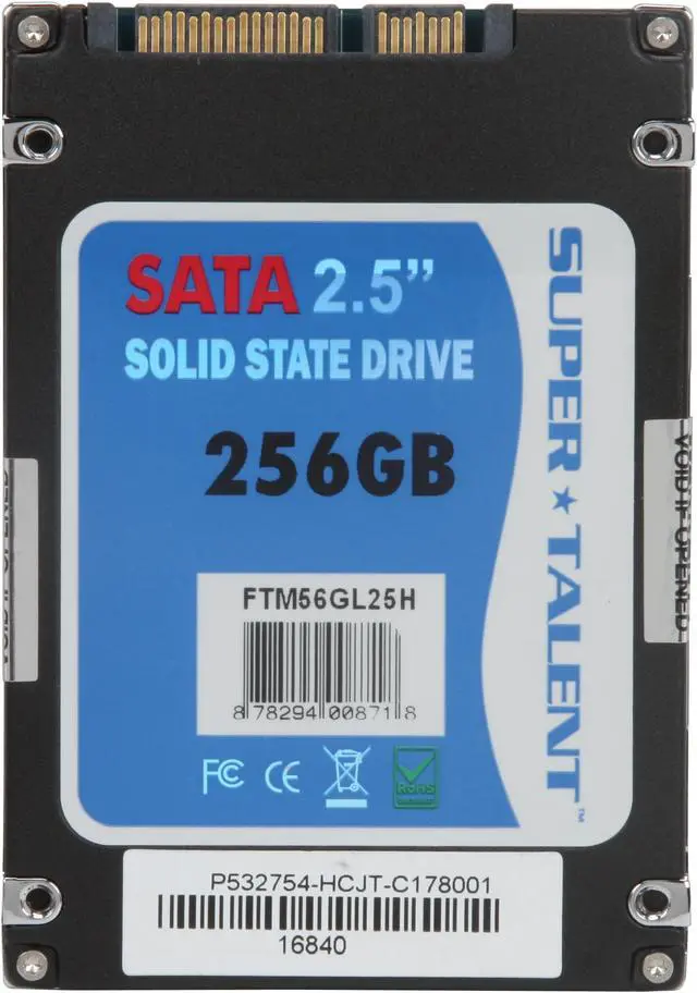 Alt view image 5 of 7 - SUPER TALENT MasterDrive OX FTM56GL25H 2.5" 256GB SATA II Internal Solid state disk (SSD)