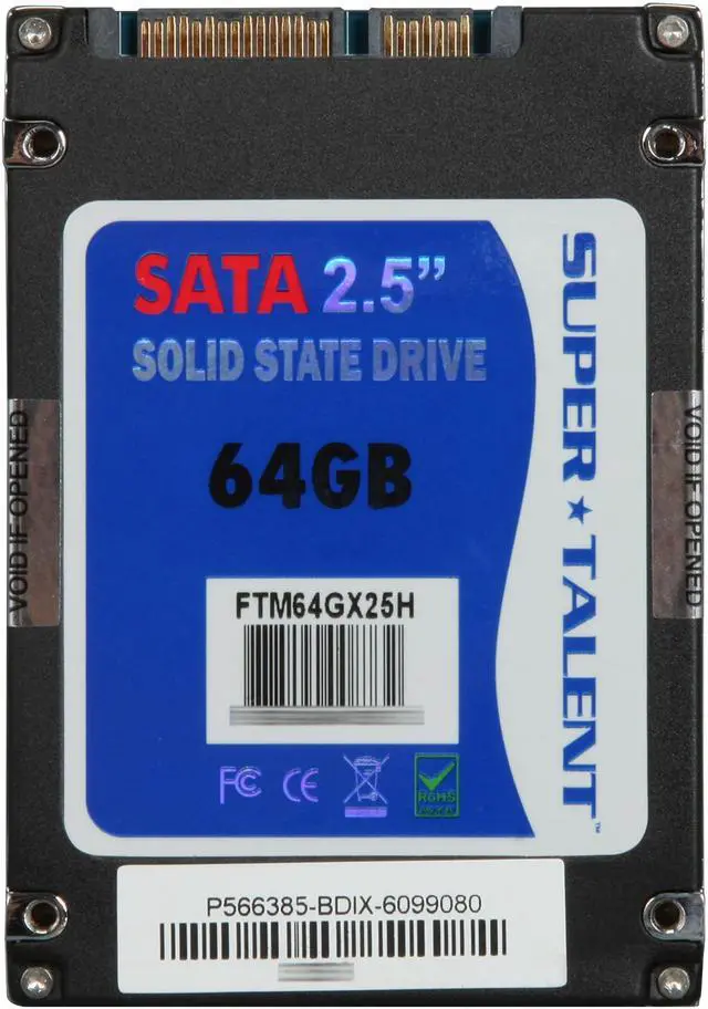 Alt view image 4 of 5 - SUPER TALENT UltraDrive ME 2.5" 64GB SATA II MLC Internal Solid State Drive (SSD) FTM64GX25H