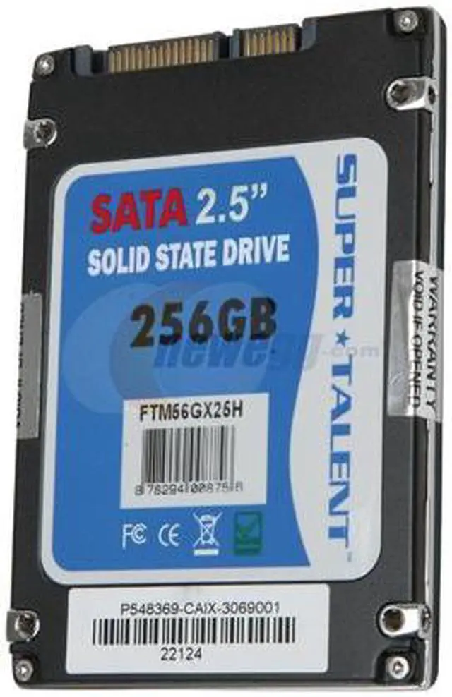 Alt view image 3 of 6 - SUPER TALENT UltraDrive ME 2.5" 256GB SATA II MLC Internal Solid State Drive (SSD) FTM56GX25H