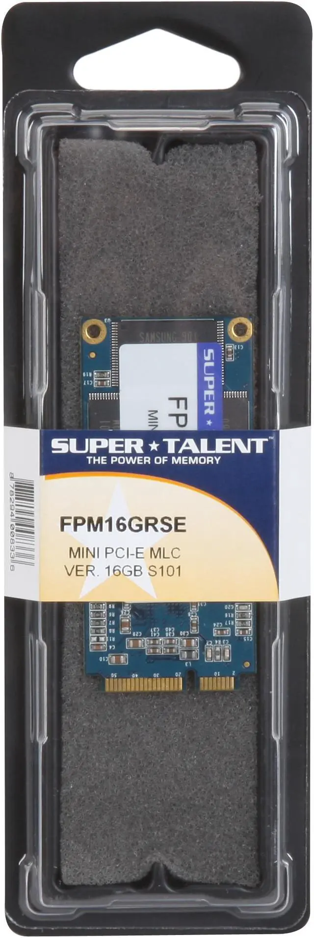 Alt view image 3 of 3 - SUPER TALENT FPM16GRSE Mini PCIe (SATA) MLC Industrial Solid State Disk