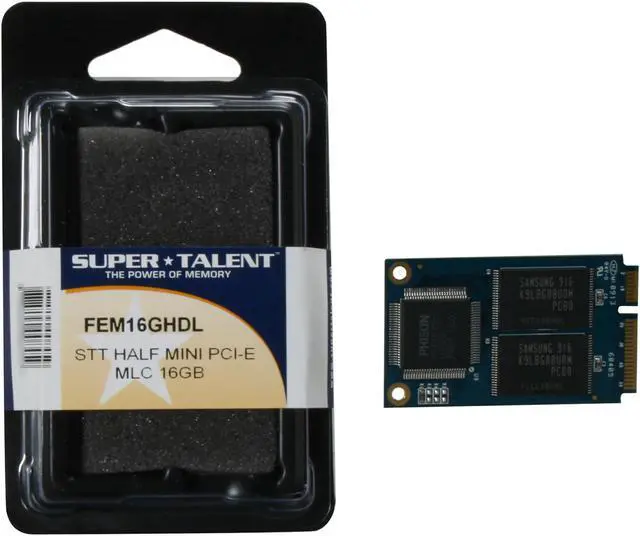 Alt view image 3 of 3 - SUPER TALENT FEM16GHDL Mini PCIe (PATA) MLC Industrial Solid State Disk