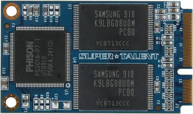 Alt view image 2 of 4 - SUPER TALENT FEM16GFDL Mini PCIe (PATA) MLC Industrial Solid State Disk