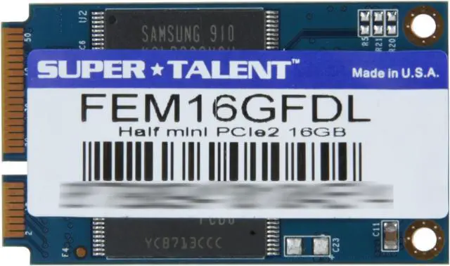 Alt view image 3 of 4 - SUPER TALENT FEM16GFDL Mini PCIe (PATA) MLC Industrial Solid State Disk