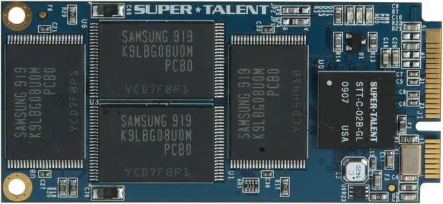 Alt view image 2 of 4 - SUPER TALENT 32GB Mini PCIe (SATA) MLC Internal Solid State Drive (SSD) FPM32GLSE