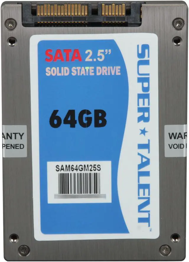 Alt view image 3 of 4 - SUPER TALENT MasterDrive SX 2.5" 64GB SATA II MLC Internal Solid State Drive (SSD) SAM64GM25S