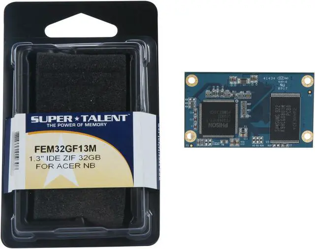 Alt view image 4 of 4 - SUPER TALENT 32GB IDE ZIF MLC Internal Solid State Drive (SSD) FEM32GF13M