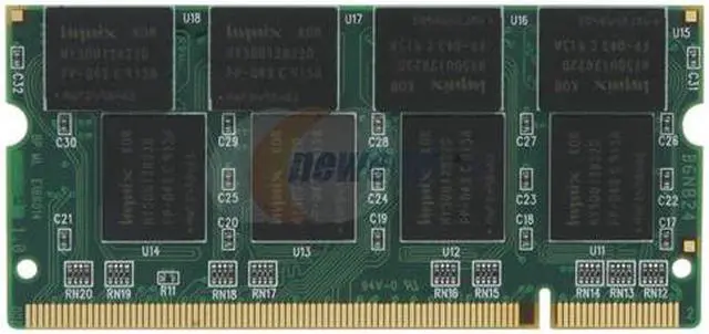 Alt view image 2 of 3 - SUPER TALENT 1GB 200-Pin DDR SO-DIMM DDR 333 (PC 2700) Laptop Memory Model D333SB1G/V