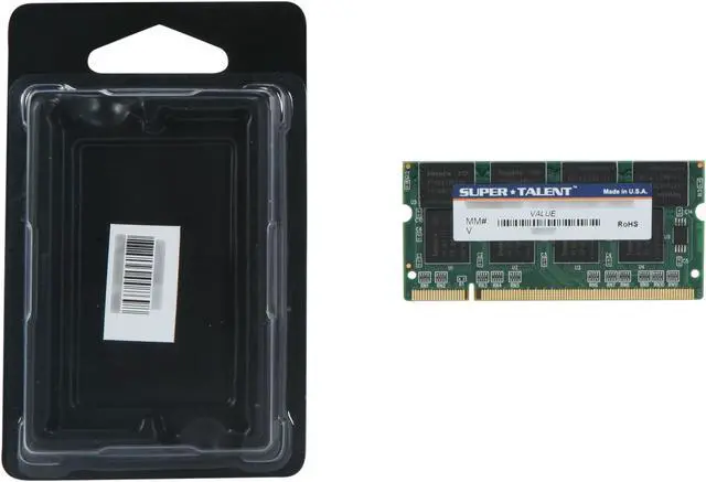 Alt view image 3 of 3 - SUPER TALENT 1GB 200-Pin DDR SO-DIMM DDR 333 (PC 2700) Laptop Memory Model D333SB1G/V