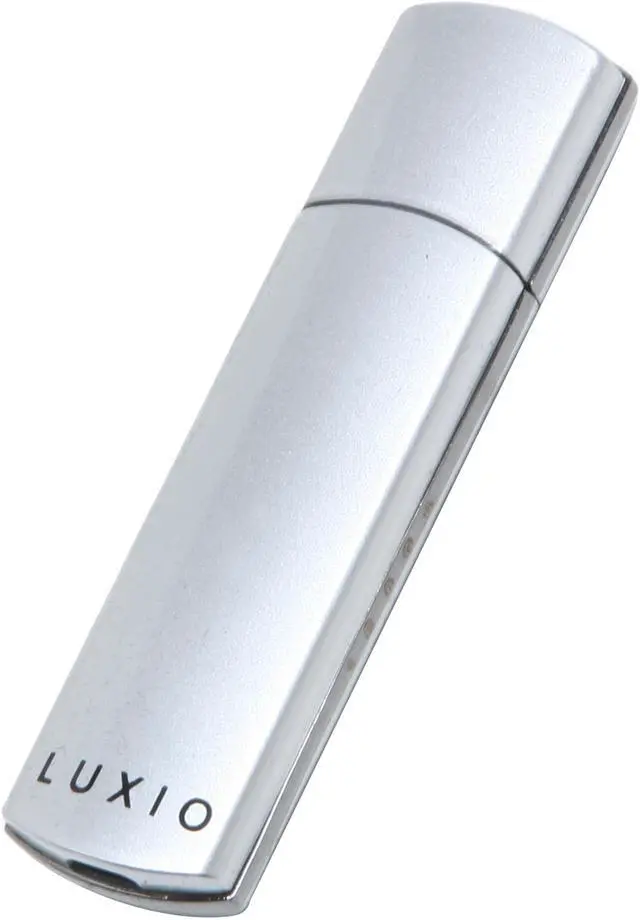 Main image of SUPER TALENT Luxio 128GB USB 2.0 Flash Drive (Silver) Hardware-based AES-256bit Encryption STP28GLXSU