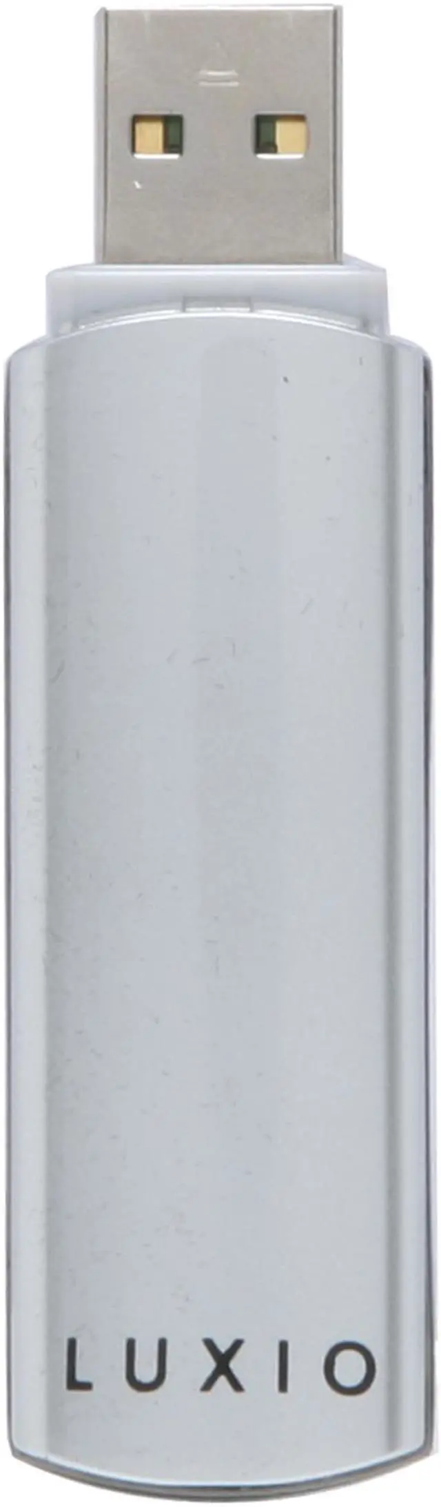 Alt view image 3 of 6 - SUPER TALENT Luxio 128GB USB 2.0 Flash Drive (Silver) Hardware-based AES-256bit Encryption STP28GLXSU