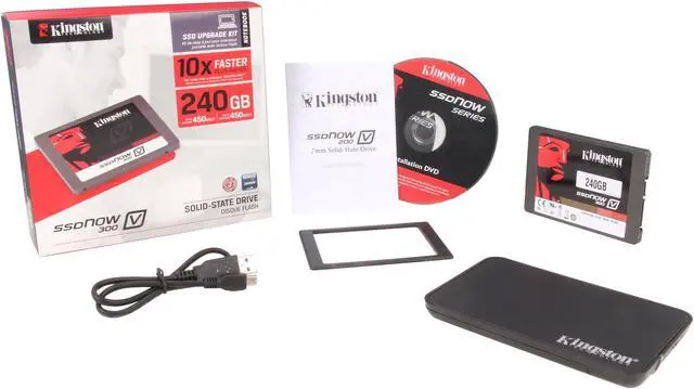 Alt view image 5 of 5 - Kingston  SSDNow V300 Series  SV300S3N7A/240G  2.5"  240GB  SATA III  Internal Solid State Drive (SSD) Notebook Bundle Kit