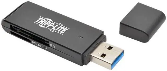 Alt view image 2 of 5 - Tripp Lite USB 3.0 SuperSpeed SD/Micro SD Adapter, Memory Card Media Reader 5 Gbps (U352-000-SD)