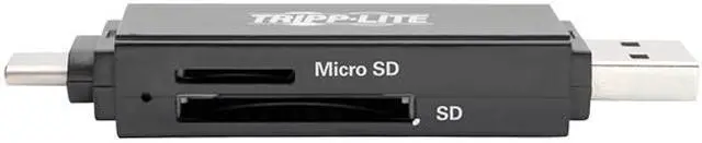 Alt view image 3 of 6 - Tripp Lite USB-C Memory Card Reader, 2-in-1 USB-A/USB-C, USB 3.1 Gen 1 (U452-000-SD-A)