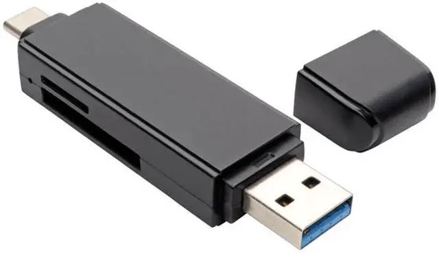 Alt view image 2 of 6 - Tripp Lite USB-C Memory Card Reader, 2-in-1 USB-A/USB-C, USB 3.1 Gen 1 (U452-000-SD-A)