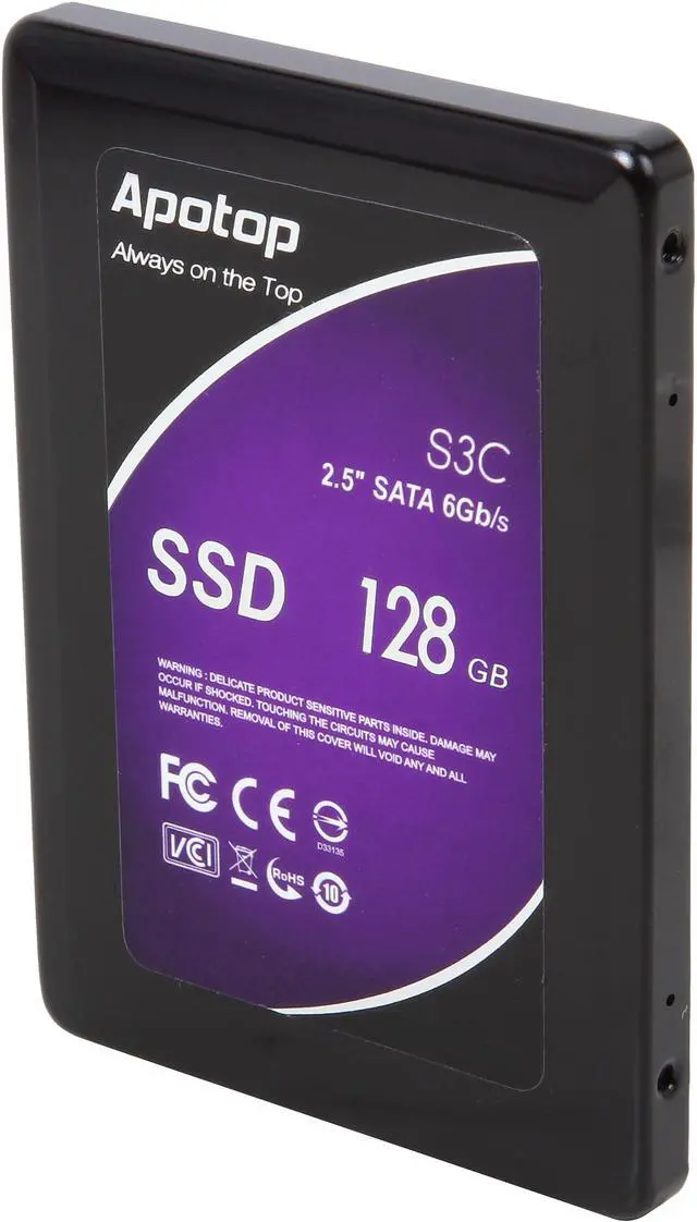 Main image of Apotop 2.5" 128GB SATA III MLC Internal Solid State Drive (SSD) MASS3C128GBR