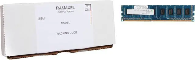 Alt view image 3 of 3 - Ramaxel 2GB DDR3 1333 (PC3 10600) Desktop Memory Model RMR1870EF48E8W-1333
