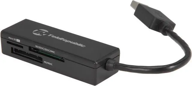 Main image of Tek Republic TUC-300  USB 3.0 Supports SD, SDHC, SDXC, Micro SD (t-Flash), MS, MS Pro, MS Duo, MS Pro Duo, and MSXC. 12-in-1 Card Reader