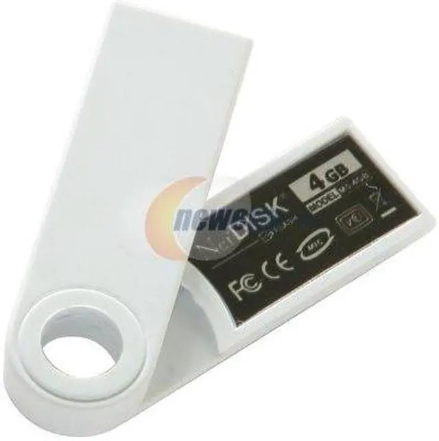 Alt view image 3 of 3 - IOCELL Networks NetDISK 4GB USB 2.0 Flash Drive (White & Blue) M5 (FM54WBL)
