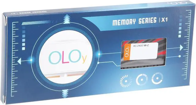 Alt view image 3 of 3 - OLOy 4GB DDR4 2400 (PC4 19200) Desktop Memory Model MD4MU045182417N