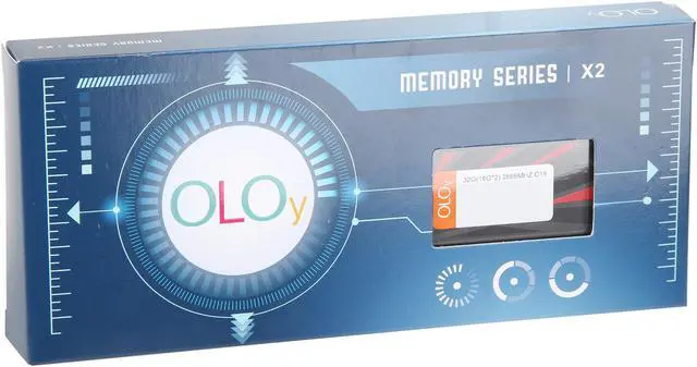 Alt view image 2 of 2 - OLOy 32GB (2 x 16GB) DDR4 2666 (PC4 21300) Desktop Memory Model MD4U162619BBDA