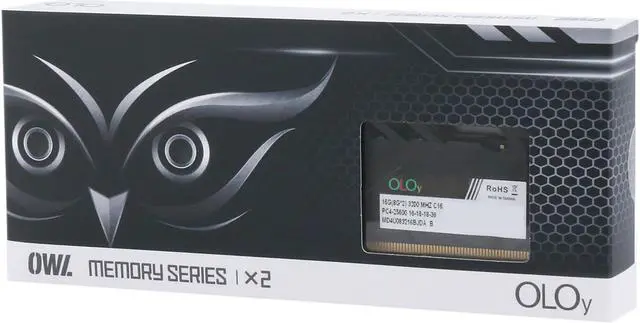 Alt view image 4 of 4 - OLOy OWL 16GB (2 x 8GB) 288-Pin PC RAM DDR4 3200 (PC4 25600) Desktop Memory Model MD4U083216BJDA