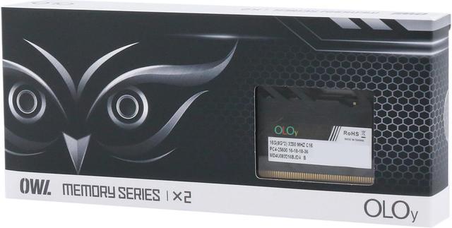OLOy OWL 32GB (2 x 16GB) DDR4 3200 (PC4 25600) Desktop Memory Model  ND4U1632161DJ0DA