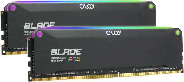 Alt view image 2 of 2 - OLOy Blade RGB 64GB (2 x 32GB) 288-Pin PC RAM DDR4 4000 (PC4 32000) Desktop Memory Model ND4U3240180DRKDE