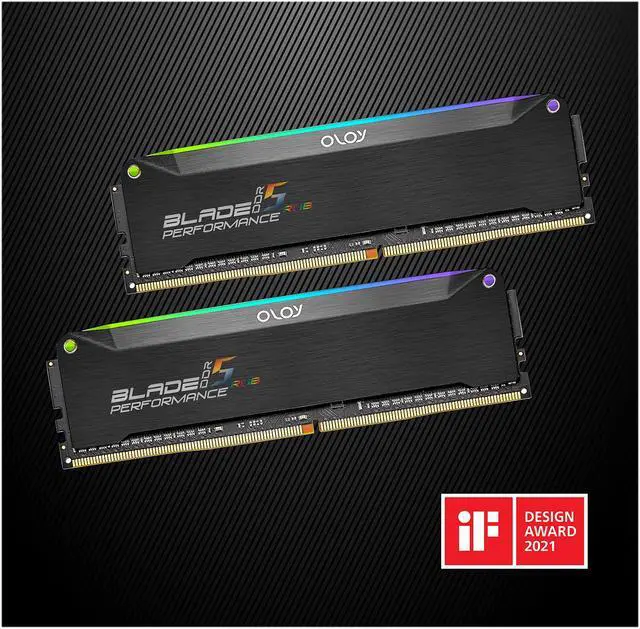 Alt view image 5 of 5 - OLOy Blade RGB 32GB (2 x 16GB) DDR5 4800 (PC5 38400) Desktop Memory Model ND5U1648400BRKDE