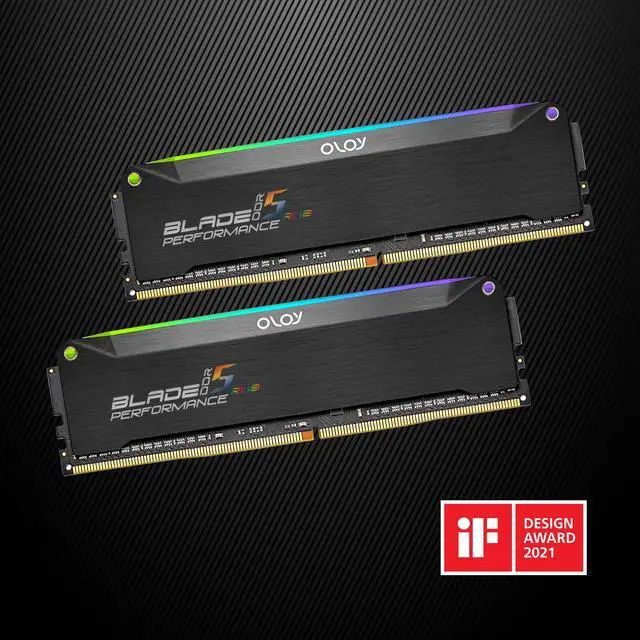 Alt view image 5 of 5 - OLOy Blade RGB (OLOY) 32GB (2 x 16GB) 288-Pin PC RAM DDR5 5600 (PC5 44800) desktop memory Model ND5U1656360BRKDE