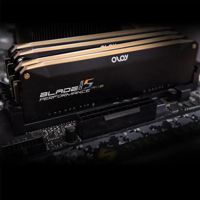 Alt view image 4 of 5 - OLOy Blade RGB (OLOY) 32GB (2 x 16GB) 288-Pin PC RAM DDR5 5600 (PC5 44800) desktop memory Model ND5U1656360BRKDE