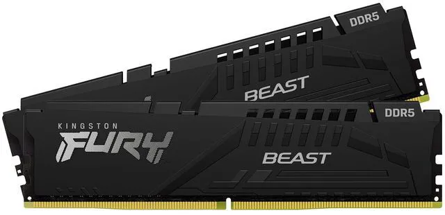 Alt view image 2 of 2 - Kingston FURY Beast 16GB (2 x 8GB) 288-Pin PC RAM DDR5 6000 (PC5 48000) Memory (Desktop Memory) Model KF560C30BBEK2-16