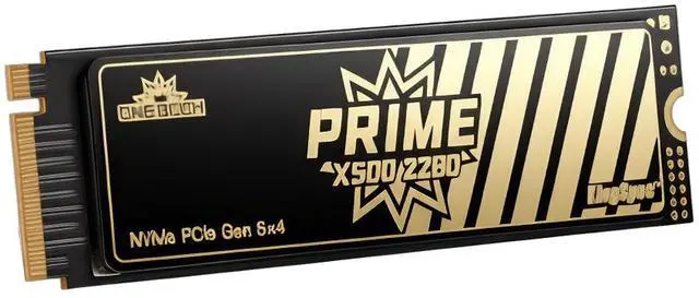 Alt view image 2 of 6 - KingSpec OneBoom X500 1TB M.2 2280 PCIe 5.0 NVMe SSD Up to 14000MB/s Read, 13000MB/s Write TLC NAND with DRAM Cache, PS5 Ready, for Gamers, Video Editors, 3D Designers & Heavy-Duty Workstations