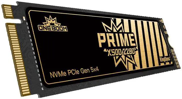 Alt view image 3 of 6 - KingSpec OneBoom X500 1TB M.2 2280 PCIe 5.0 NVMe SSD Up to 14000MB/s Read, 13000MB/s Write TLC NAND with DRAM Cache, PS5 Ready, for Gamers, Video Editors, 3D Designers & Heavy-Duty Workstations