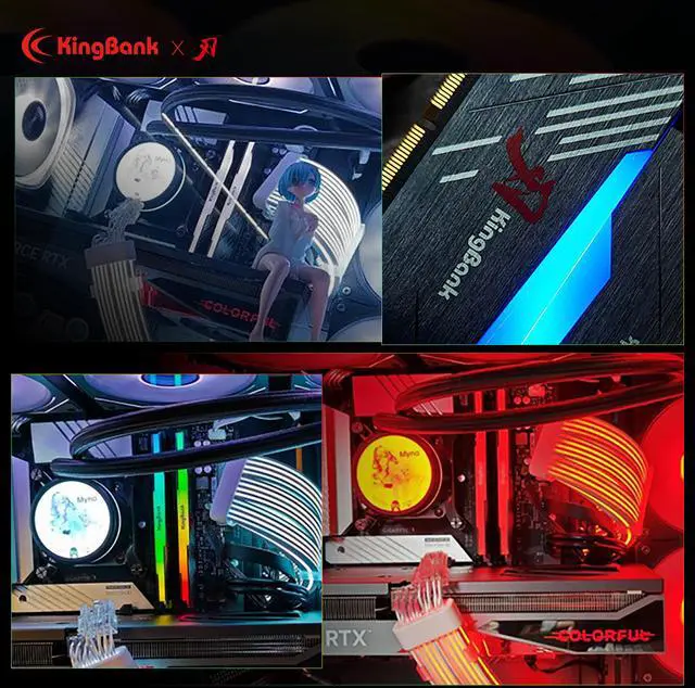 Alt view image 7 of 12 - Kingbank RGB 32GB (2 x 16GB) 288-Pin PC RAM DDR5 6000 (PC5 48000) Desktop Memory Model KRRB16G6000MC30*2