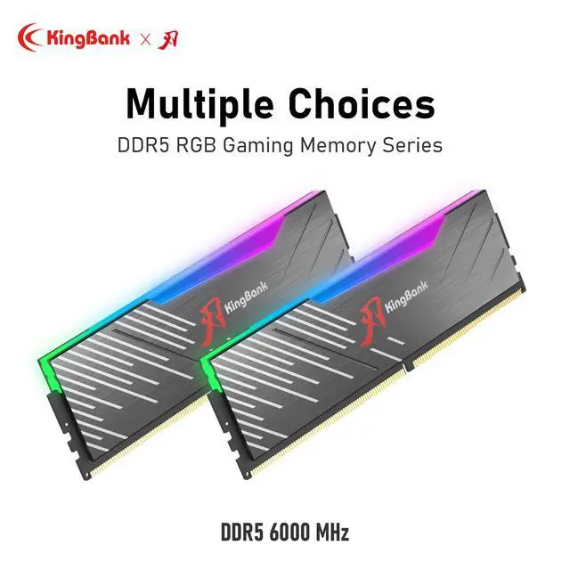 Alt view image 8 of 12 - Kingbank RGB 32GB (2 x 16GB) 288-Pin PC RAM DDR5 6000 (PC5 48000) Desktop Memory Model KRRB16G6000AC28*2