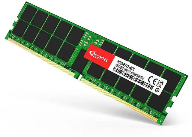 Main image of Accortec Dell AC830717 Compatible TAA 32GB Dual Rank x8 DDR5-5600 ECC Registered RDIMM - OEM