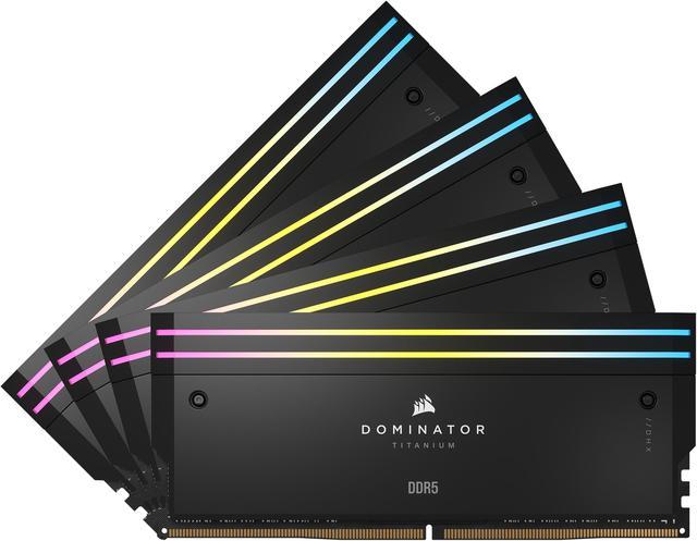 CORSAIR DOMINATOR TITANIUM 96GB (4 x 24GB) DDR5 6000 (PC5 48000) Desktop  Memory Model CMP96GX5M4B6000C30 