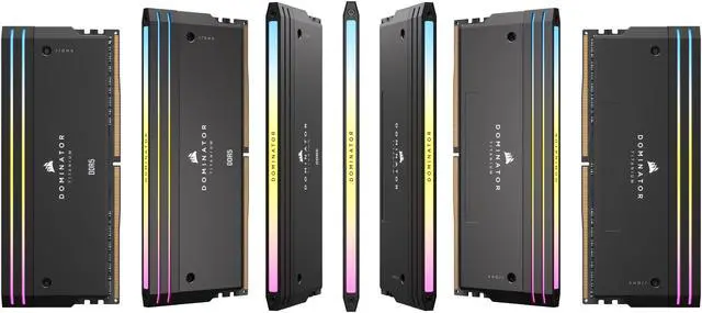 Alt view image 9 of 13 - CORSAIR Dominator Titanium 96GB (4 x 24GB) DDR5 6400 (PC5 51200) Desktop Memory Model CMP96GX5M4B6400C32
