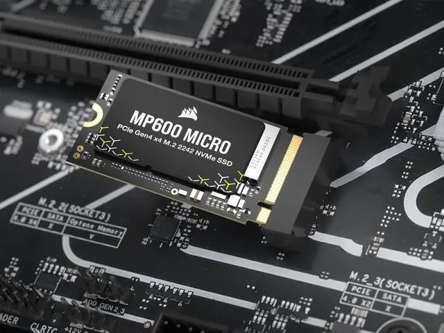 Alt view image 9 of 11 - Corsair MP600 MICRO M.2 2242 key M, single sided 2TB PCIe Gen 4.0 x4 3D NAND TLC CSSD-F2000GBMP600MCR2