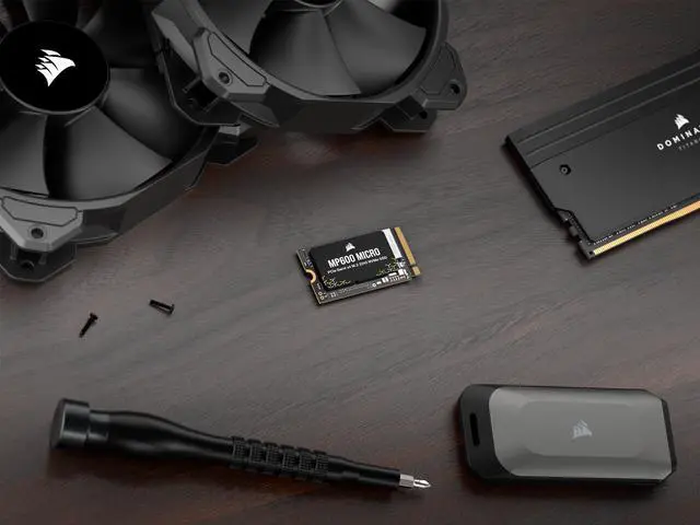 Alt view image 6 of 11 - Corsair MP600 MICRO M.2 2242 key M, single sided 2TB PCIe Gen 4.0 x4 3D NAND TLC CSSD-F2000GBMP600MCR2